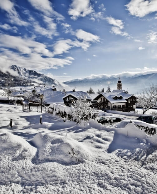 Val di Fassa innevata