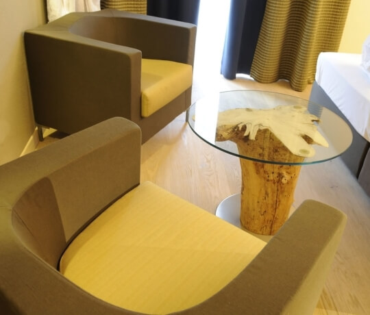Furniture with natural materials