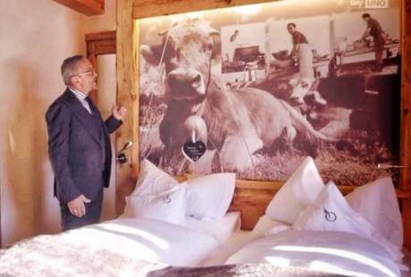 Chef Barbieri nella Malga Suite dell'Olympic