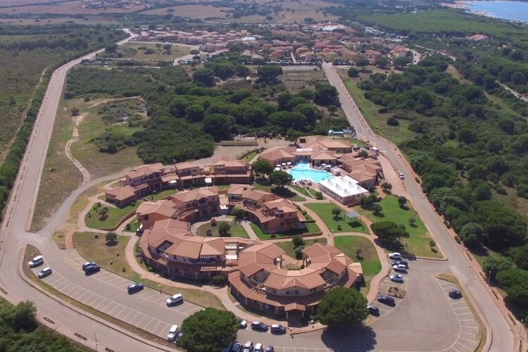 top view of the baia dei mirti residence 