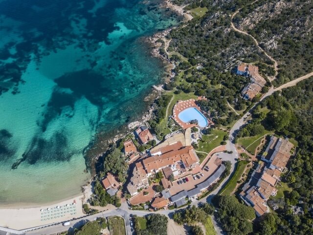 foto dall'alto all'hotel bisaccia 