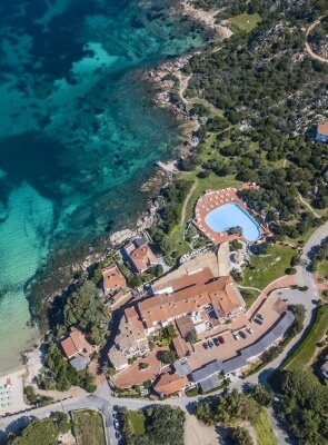 photo from above at the bisaccia hotel 