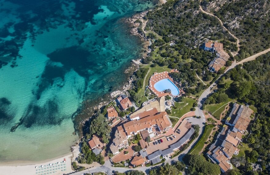 photo from above at the bisaccia hotel 