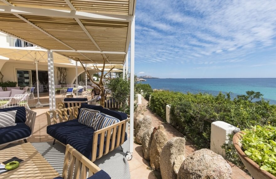 sofas bar club hotel sea view