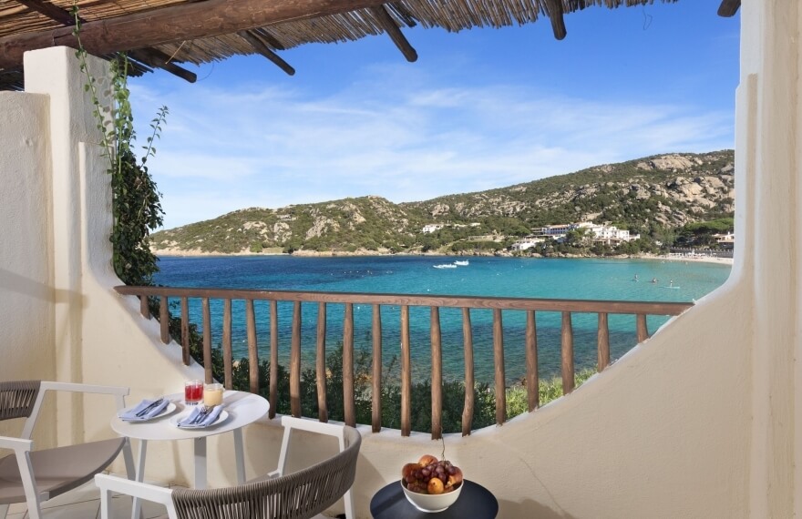 sea view terrace of the club hotel suite