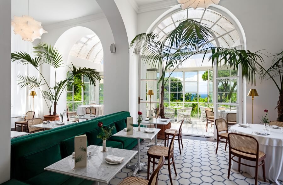 sala da pranzo del ristorante scintilla