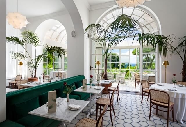 sala da pranzo del ristorante scintilla