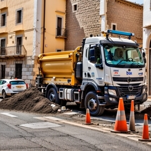 Lavori in corso a Sassari