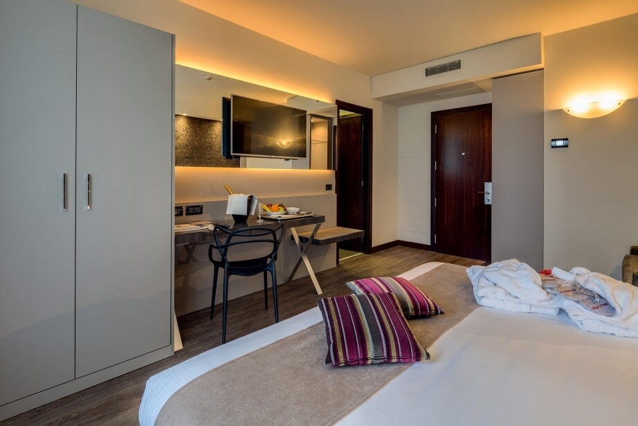 Many comforts in our superior rooms in Parma