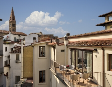 vista dal balcone della garibaldi suite