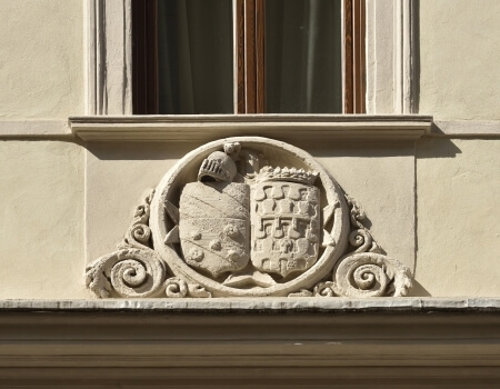  coat of arms on floren hotel 