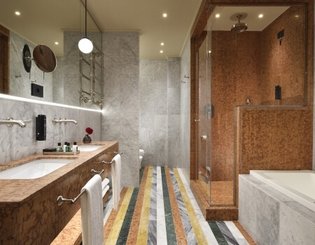 marble bathroom deluxe room