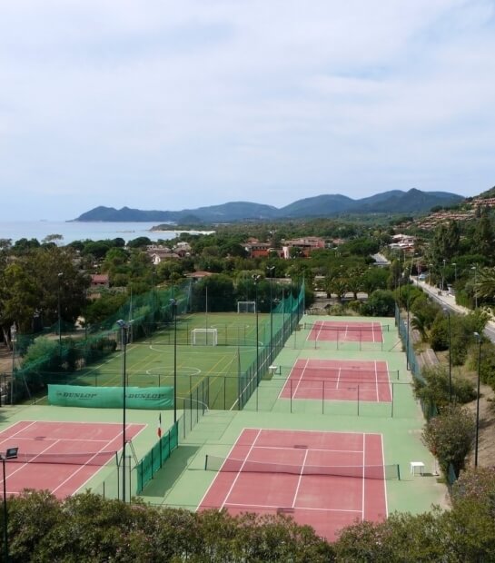 Courts de tennis pour invités