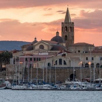 Dettaglio di Alghero al tramonto