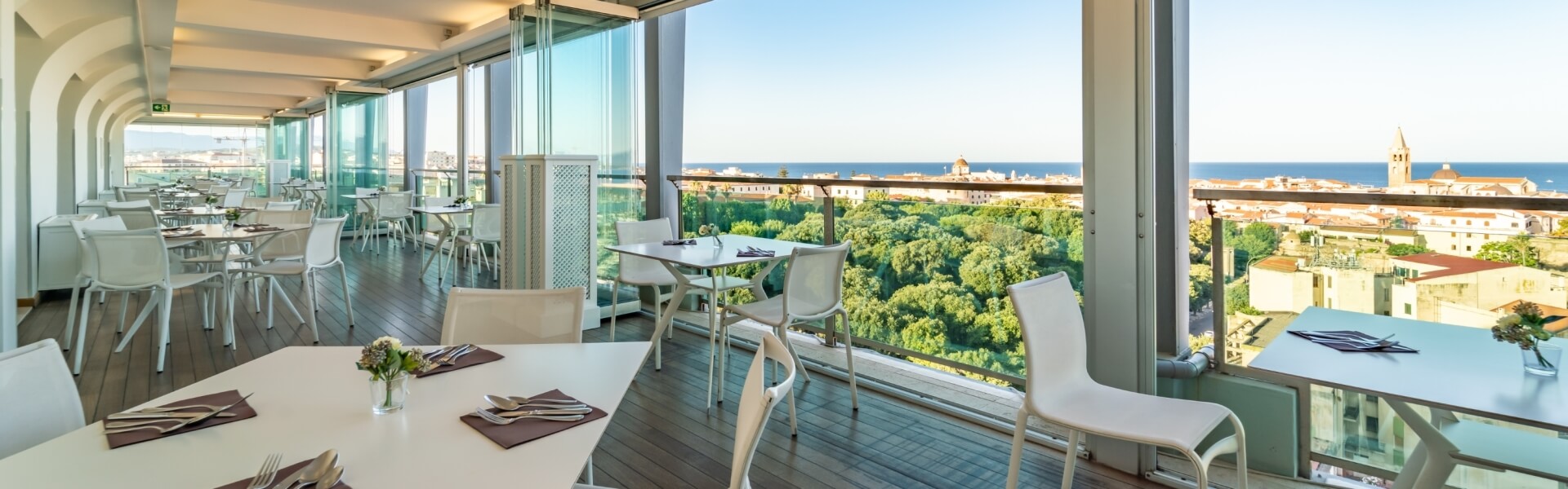 sala colazioni in terrazza