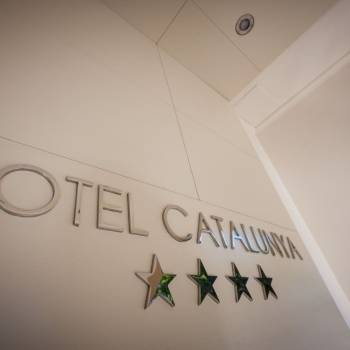 Hotel Catalunya signboard