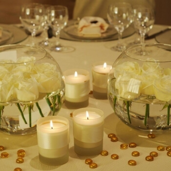 Tavolo con candele