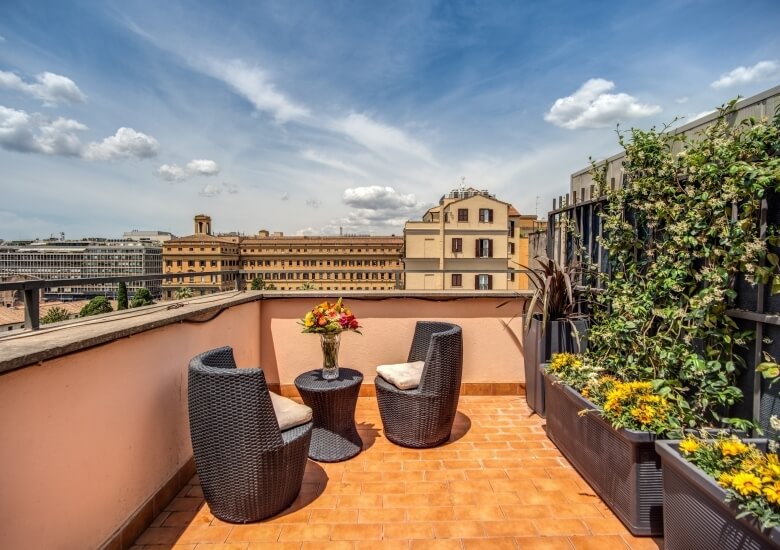 balcone con vista su roma