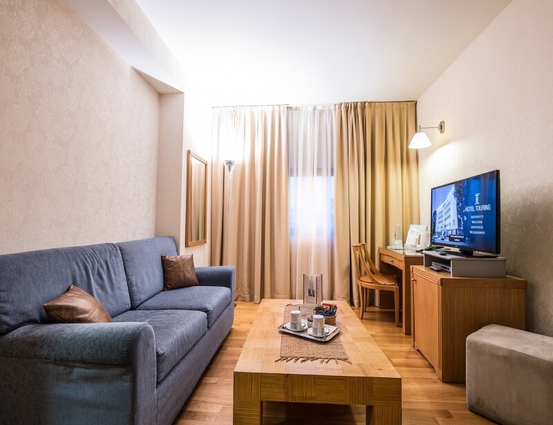 Suite with living room in Hotel Touring Carpi