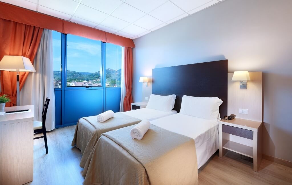 Bright Standard Room with parquet flooring