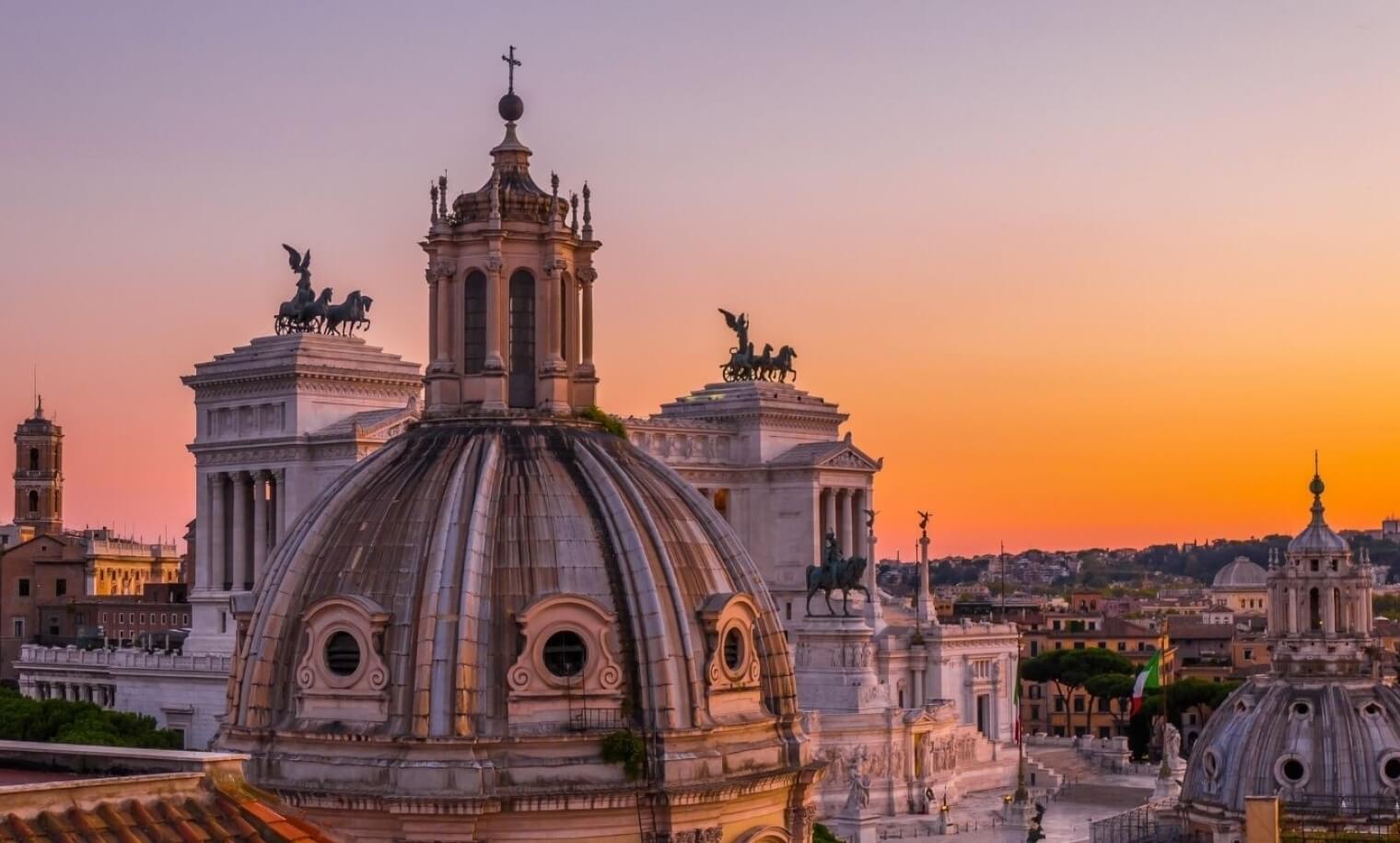 sunset rome