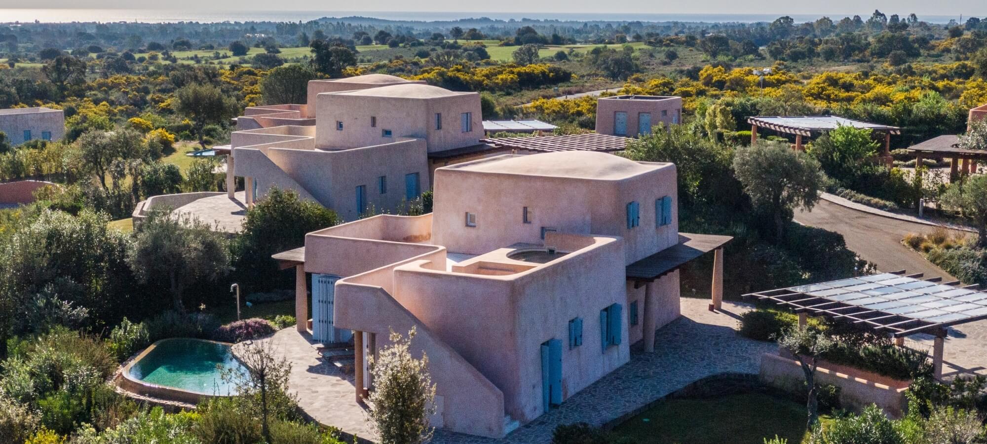 Panoramica Ville Fuksas a Is Molas