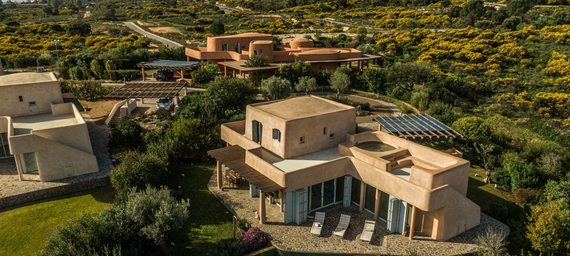 Panoramica dall'alto Ville Is Molas