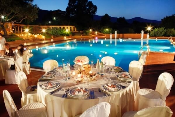 Banchetto notturno Ristorante Le Mole