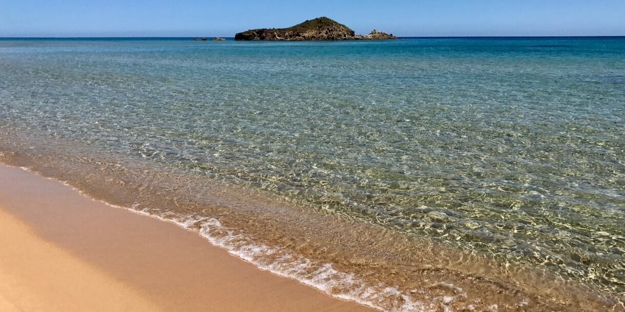 Spiaggia di Chia in Sardegna
