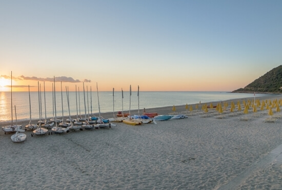 Perdepera beach at sunset