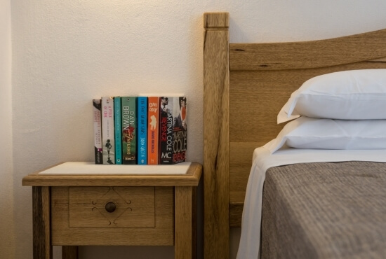 Detail of the bedside table