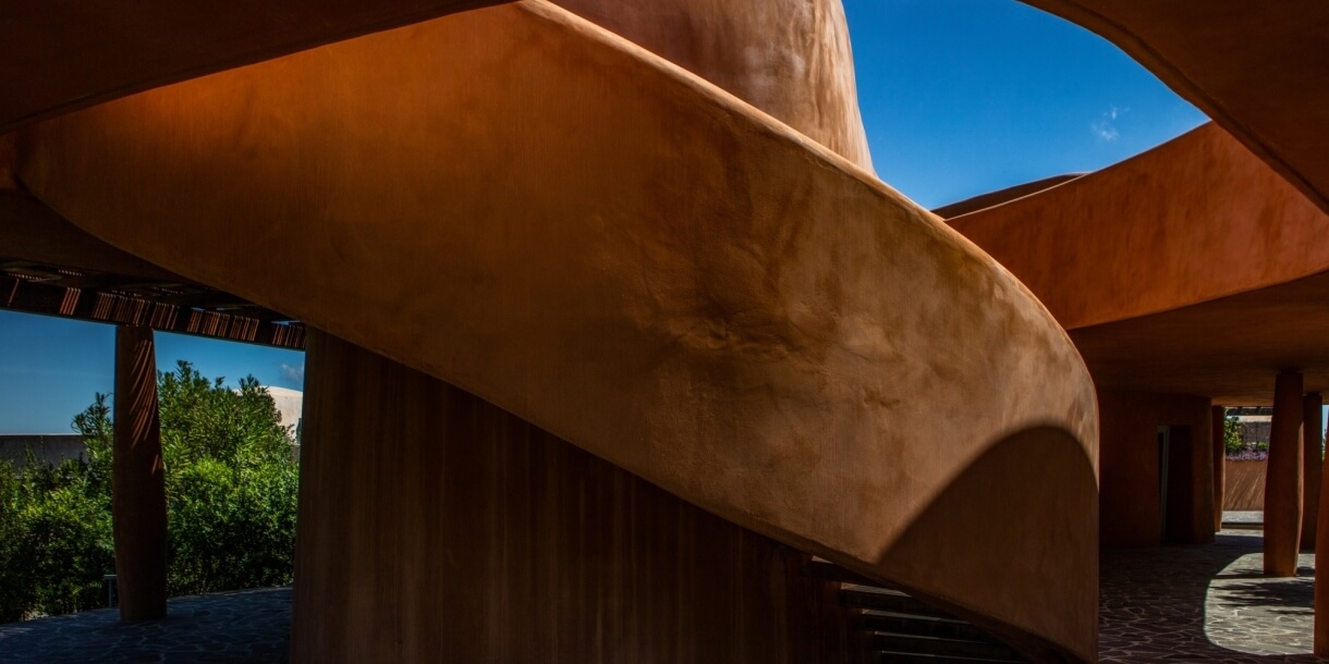 Particolare scalinata Villa Palas