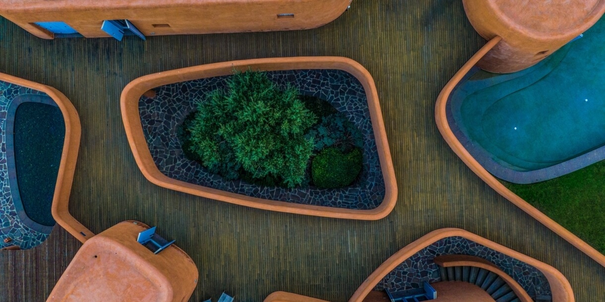 Vista dall'alto Villa Palas