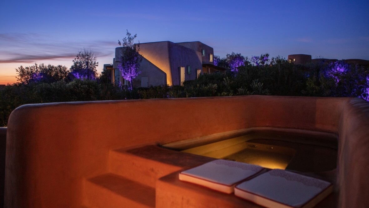 Villa Arenada - La piscina in notturna