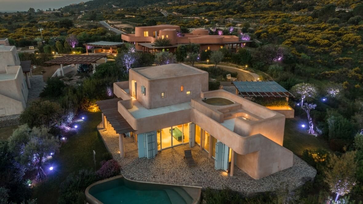 Villa Luxi - Vista panoramica notturna