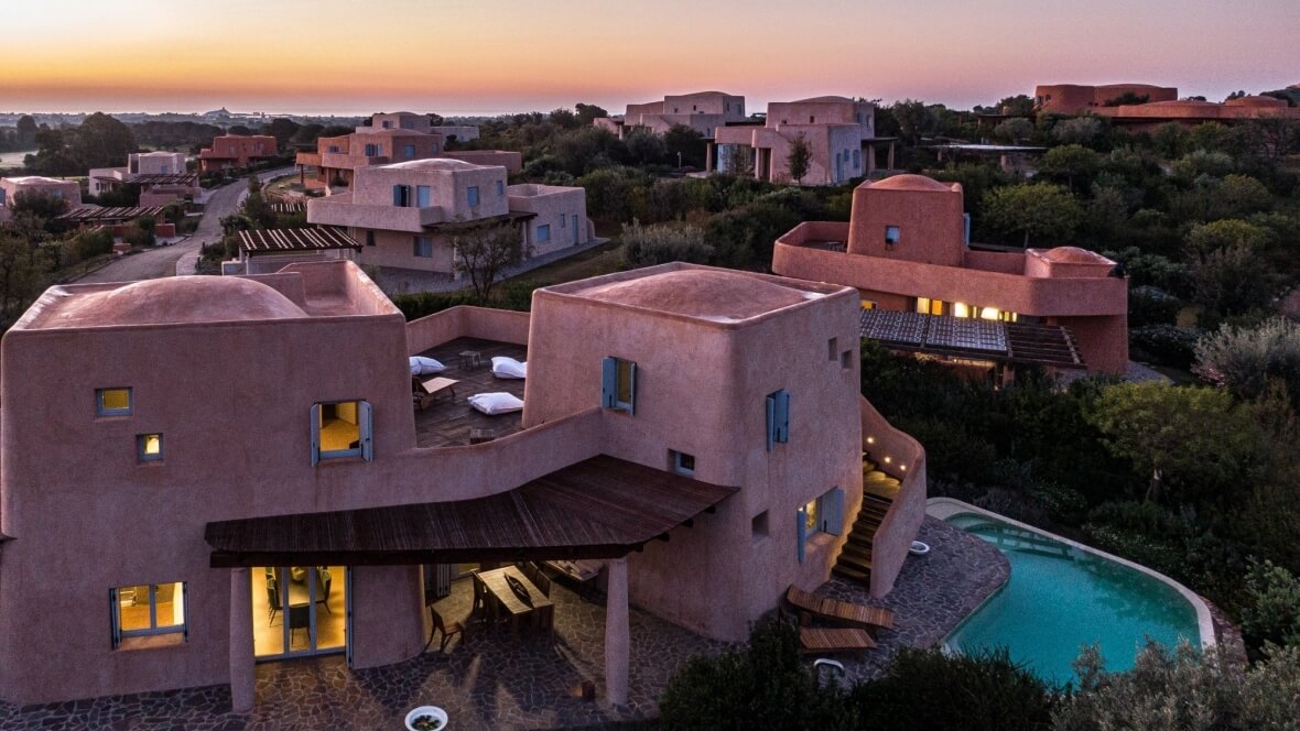 Villa Nea - Panoramica al tramonto