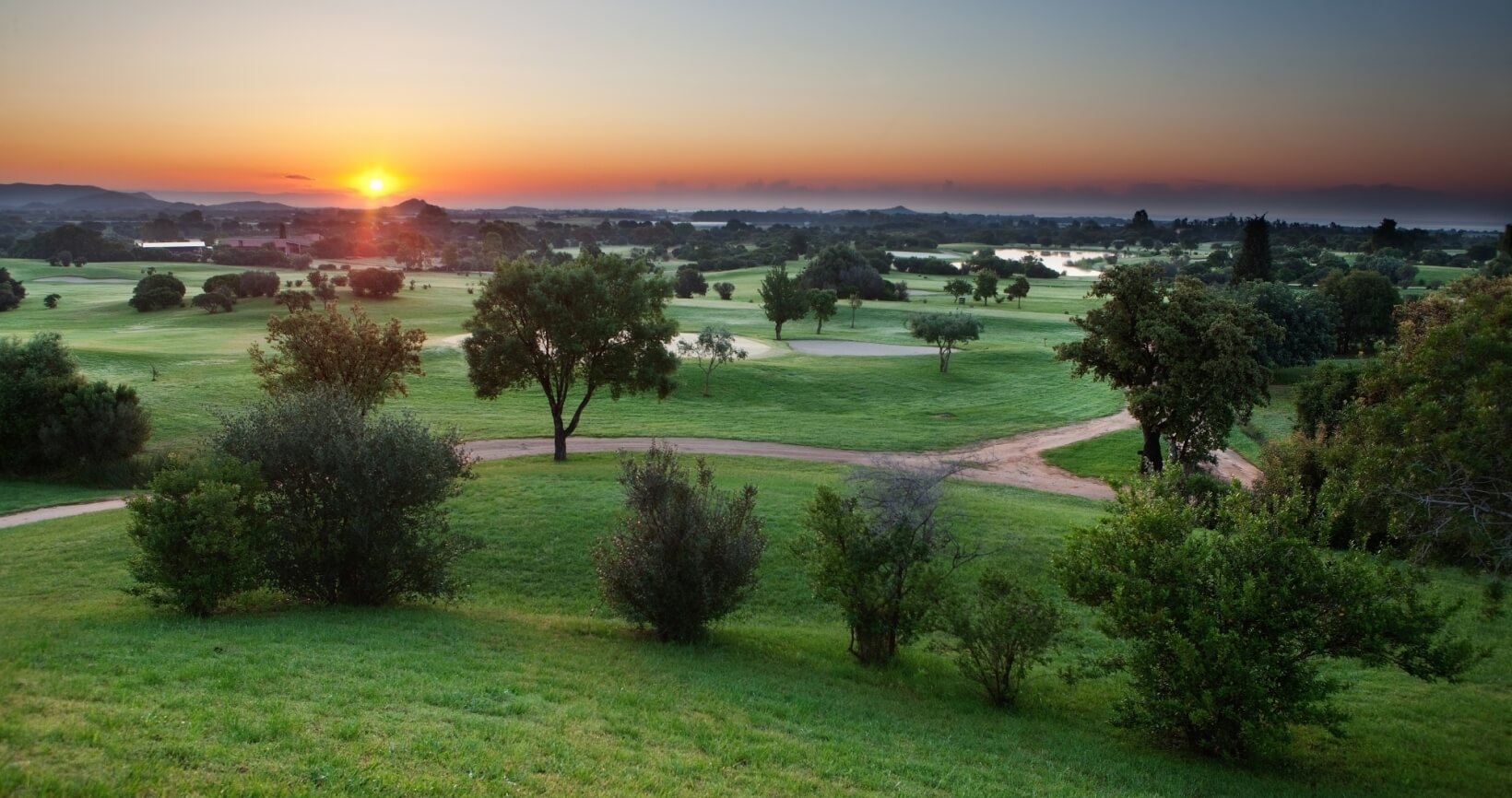 Vista panoramica campo da golf