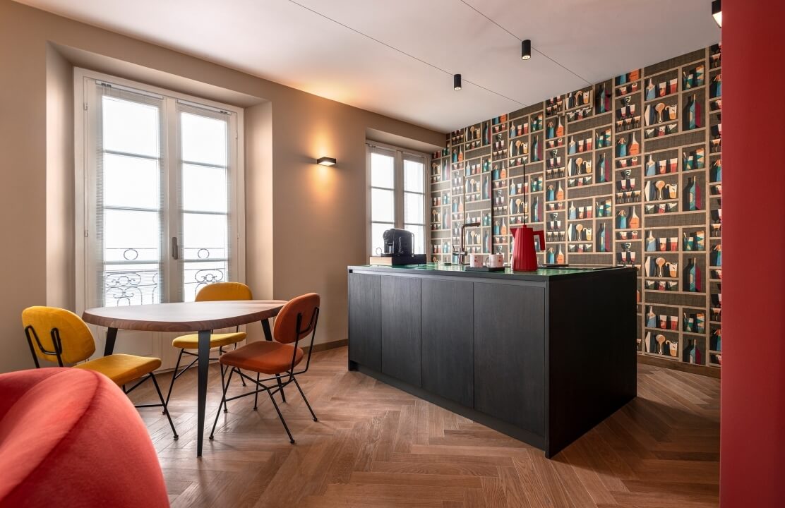 angolo cucina ad isola Appartamento 45