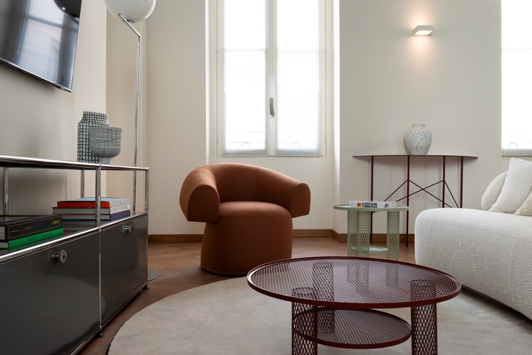 divano della living room appartamento 33-3A