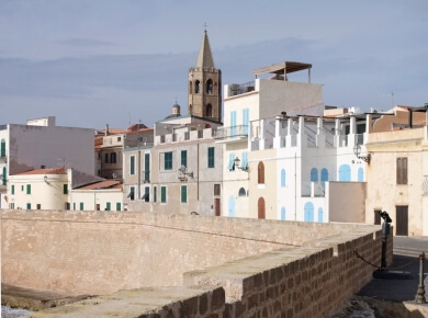 Downtown houses on the bastions