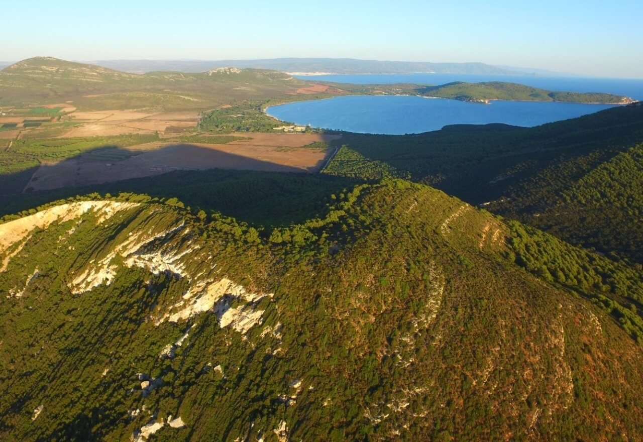 Scatto aereo da Monte Timidone