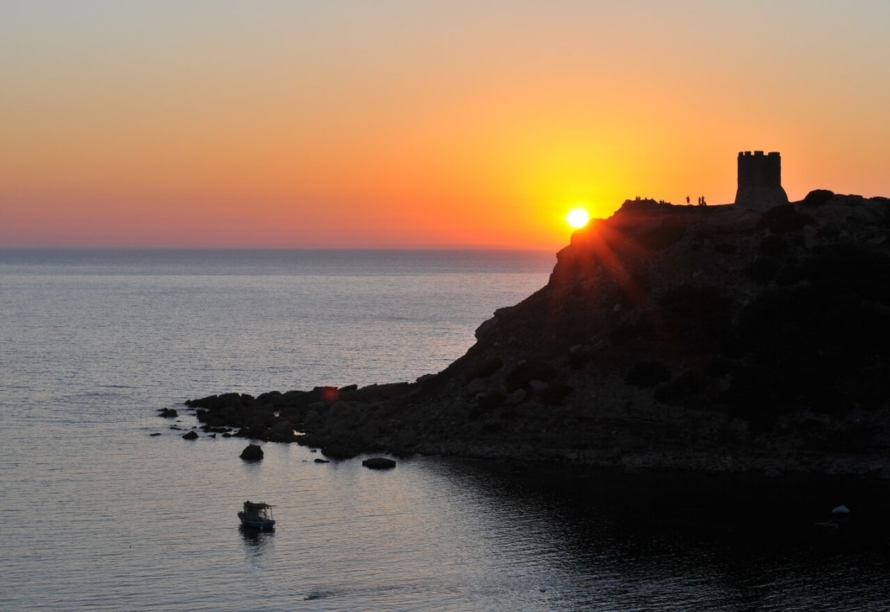 Sunset on the Torre del Porticciolo