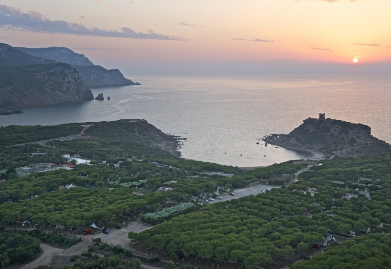 Sonnenuntergang auf dem Torre del Porticciolo