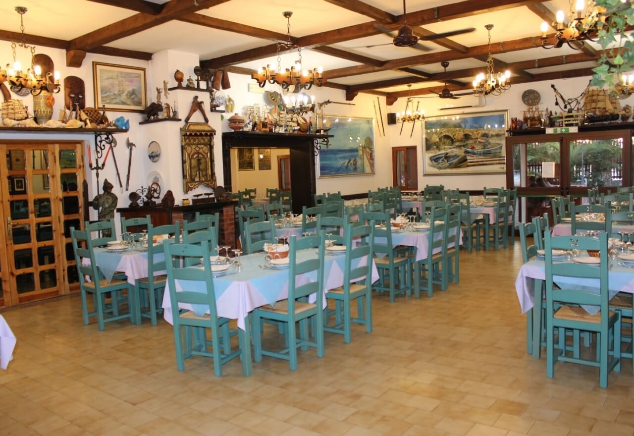 Overview of the restaurant hall