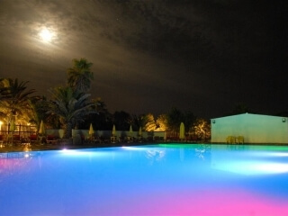 Pool with LED lighting