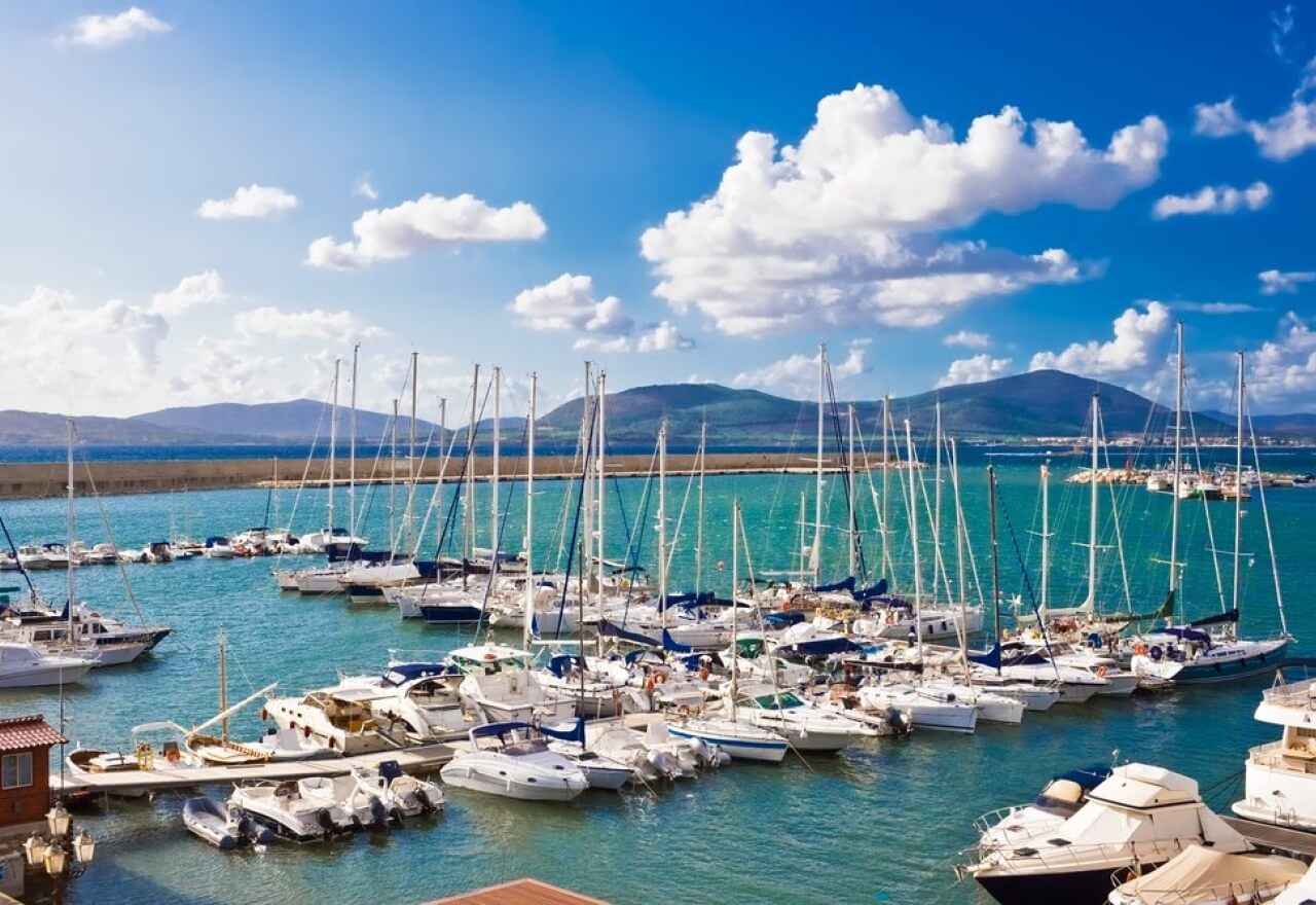 Pier of Alghero's port