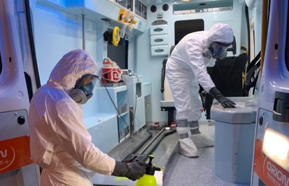 sanificazione ambulanza