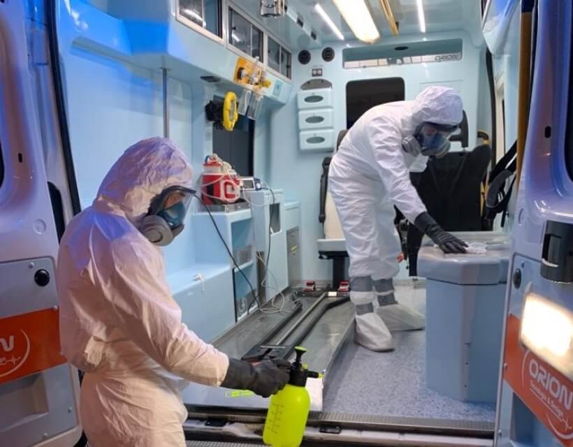 sanificazione ambulanza