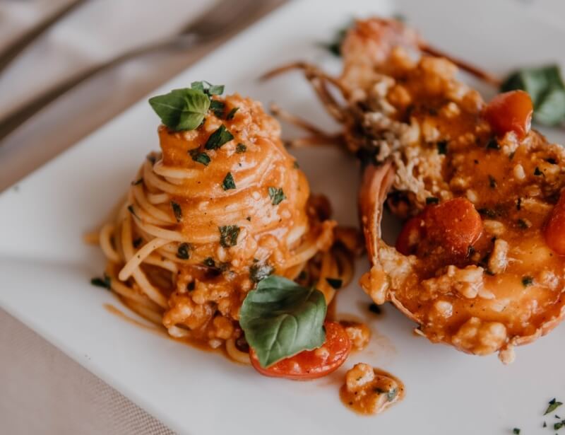 restaurant terrazza sorriso lobster linguine