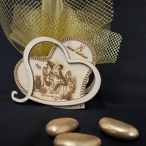 bomboniera nozze d'oro salvio